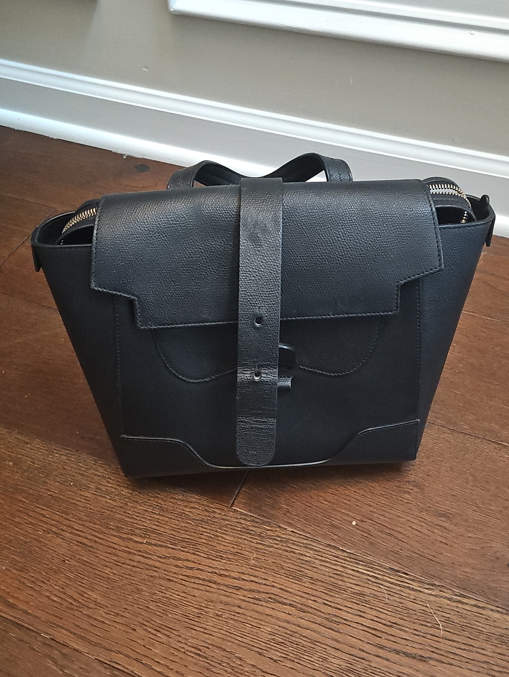 Senreve Midi Maestra Pebbled Leather 4-Way Convertible Handbag